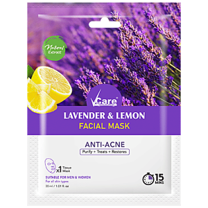 VCARE LAVENDER & LEMON FACIAL MASK