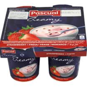 PASCUAL CREAMY STRAWBERRY YOGURT 4x125G
