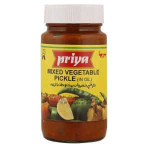 PRIYA MIXED VEGETABLE PICKLE WITH GARLIC 300G